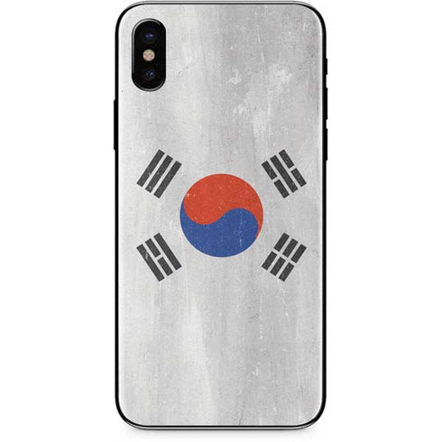 South Korean Flag Distressed iPhone XS Max Skin